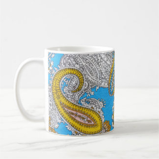 Bold Grungy Islamic Psychedelic Ornament Kaffemugg