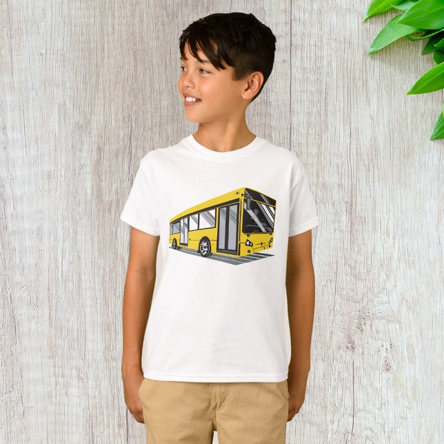 Bold Gult City Buss Public Transport T Shirt (Skapare uppladdad)