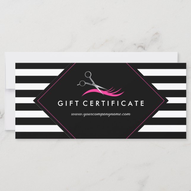 Bold Hair Stylist Gift-certifikat (Framsida)