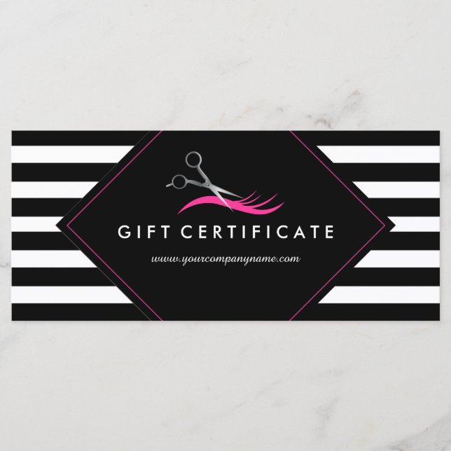 Bold Hair Stylist Gift-certifikat (Framsida)