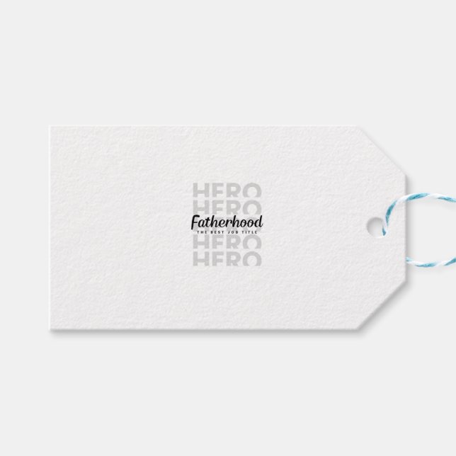 Bold Hero Typography Far's Day Shirt Presentetikett (Framsidan (Horisontell))