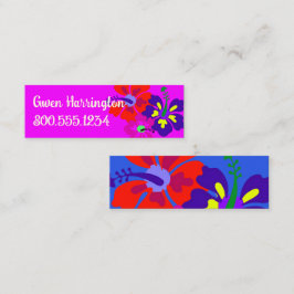 Bold Hibiscus Profile Contact Cards