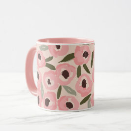 Bold Inky Floral Pattern | Hand-Drawn Botanical Mugg