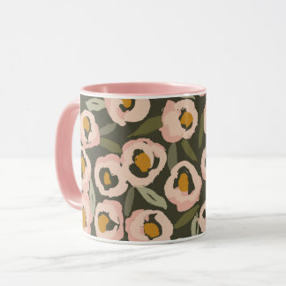 Bold Inky Floral Pattern | Hand-Drawn Botanical Mugg