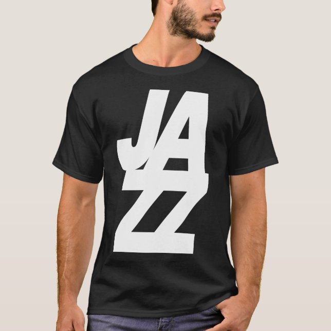 Bold Jazz Music logo design T Shirt (Framsida)