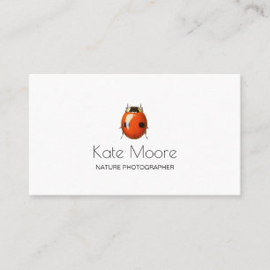 Bold Ladybug-Insekt Visitkort
