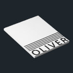 Bold Led Personlig Namn Anteckningsblock<br><div class="desc">Anpassa med färg och stil typsnitt. Flytta eller ändra storlek efter behov till kostym.</div>