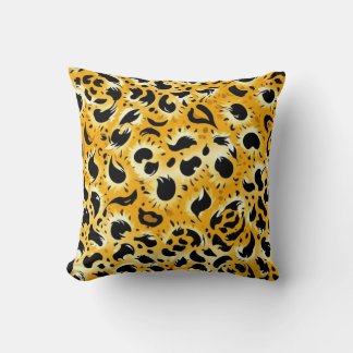 Bold Leopard Print Throw Pillow Kudde