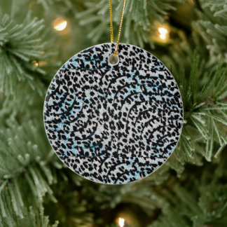 Bold Leopard Skriv ut ornament