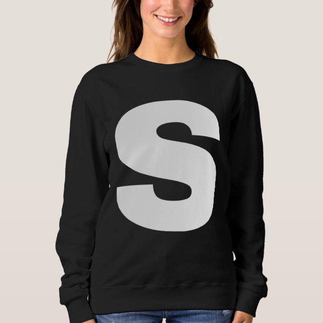 Bold Letter S Alphabet Characters Big Font Capital T Shirt (Framsida)