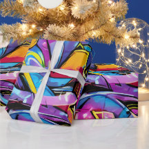 Bold Ljusa färger Graffiti Street Art Mönster