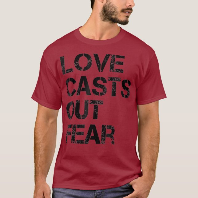 Bold Love Casts Out Fear Cool Bible  for Men or T Shirt (Framsida)