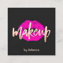 Bold Makeup Artist Ro Guld Rosa Läppar Kiss