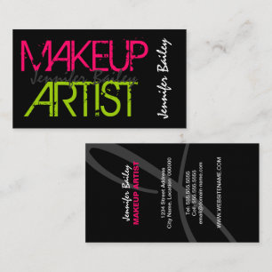Bold Makeup Artist Visitkort