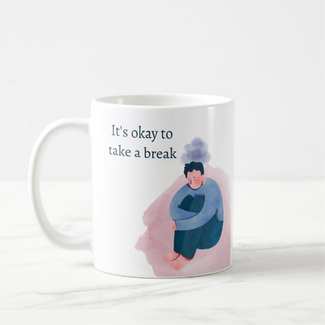 Bold mental hälsa | framsteg, inte perfektion kaffemugg (Vänster)