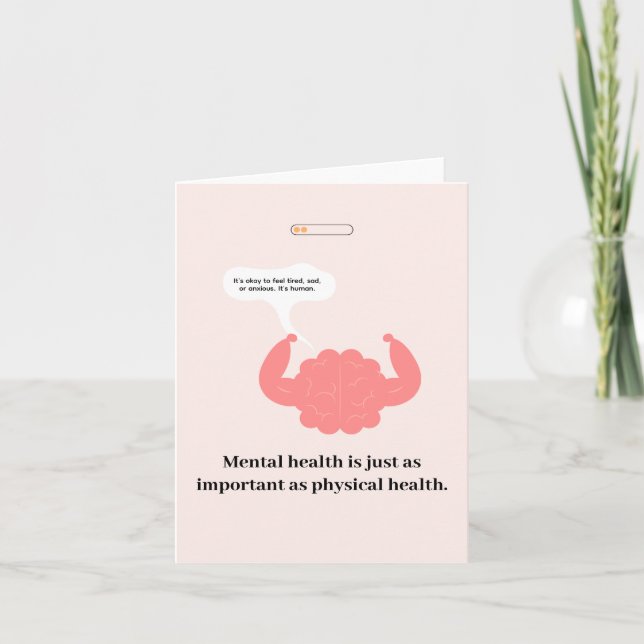 Bold Mental Health | var snäll mot ditt sinne Kort (Framsida)