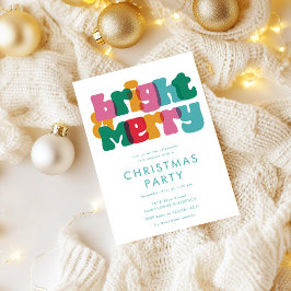 Bold Merry Bright Jul Party-inbjudan Inbjudningar