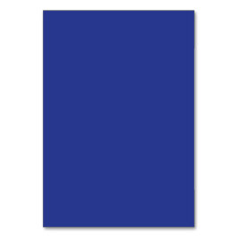 Bold Minimal bröllopsinbjudan i djupt blå Bordsnummer