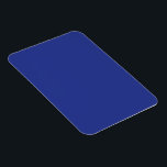 Bold Minimal bröllopsinbjudan i djupt blå Magnet<br><div class="desc">Modern minimalistisk utformning av bröllop med solid blå bakgrund - perfekt för elegant sommar eller formellt år runt bröllop. Gör en påstående av modern elegans med denna djärva, minimala bröllopsinbjudan i en djup blå bakgrund. Designat för par som uppskattar rent linjer och tidlös sofistikering, inbjuder detta minimalistiska bröllop till blandning...</div>