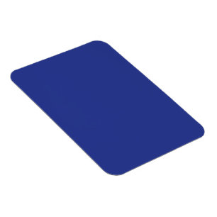 Bold Minimal bröllopsinbjudan i djupt blå Magnet