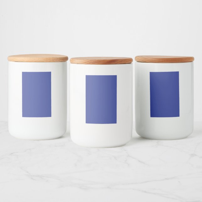 Bold Minimal bröllopsinbjudan i djupt blå Mat Etikett (Flaskor)