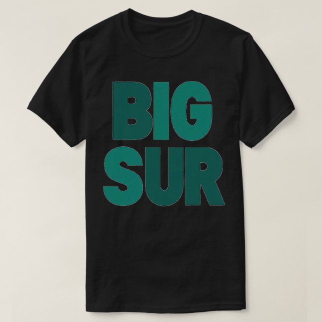Bold Minimalist Big Sur-typografi, TShirt T Shirt (Design framsida)