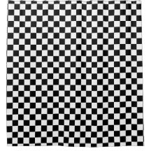Bold Modern Black and White Checkerboard