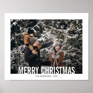 Bold Modern Jul-Helgdag Poster Skriv ut
