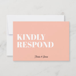 Bold modern Retro-Funky Bright Bröllop OSA Kort