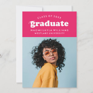 BOLD MODERN RETRO STUDENT INBJUDAN TILL STUDENTE