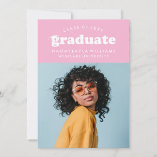 BOLD MODERN RETRO STUDENT INBJUDAN TILL STUDENTE