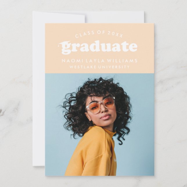 BOLD MODERN RETRO STUDENT | INBJUDAN TILL STUDENTE (Framsida)