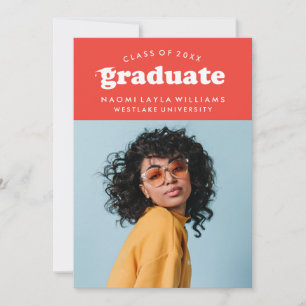 BOLD MODERN RETRO STUDENT INBJUDAN TILL STUDENTE