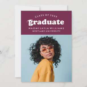 BOLD MODERN RETRO STUDENT INBJUDAN TILL STUDENTE
