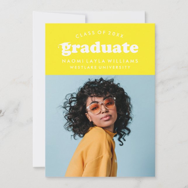 BOLD MODERN RETRO STUDENT | INBJUDAN TILL STUDENTE (Framsida)