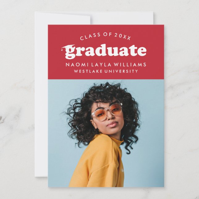BOLD MODERN RETRO STUDENT | INBJUDAN TILL STUDENTE (Framsida)
