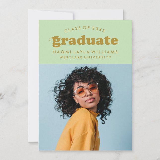 BOLD MODERN RETRO STUDENT | INBJUDAN TILL STUDENTE (Framsida)