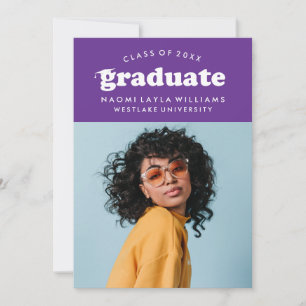 BOLD MODERN RETRO STUDENT INBJUDAN TILL STUDENTE