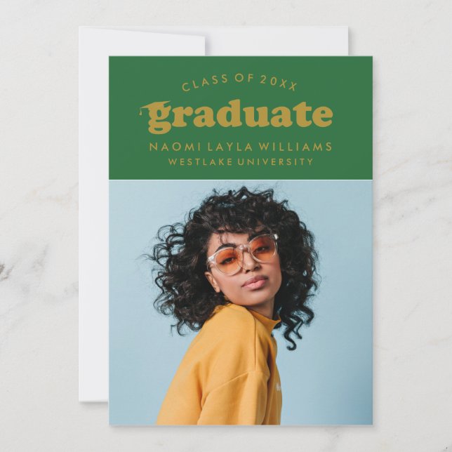 BOLD MODERN RETRO STUDENT | INBJUDAN TILL STUDENTE (Framsida)