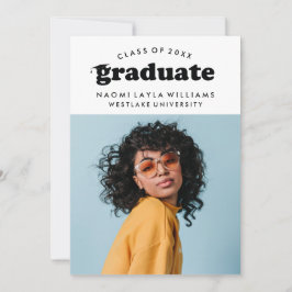 BOLD MODERN RETRO STUDENT | INBJUDAN TILL STUDENTE