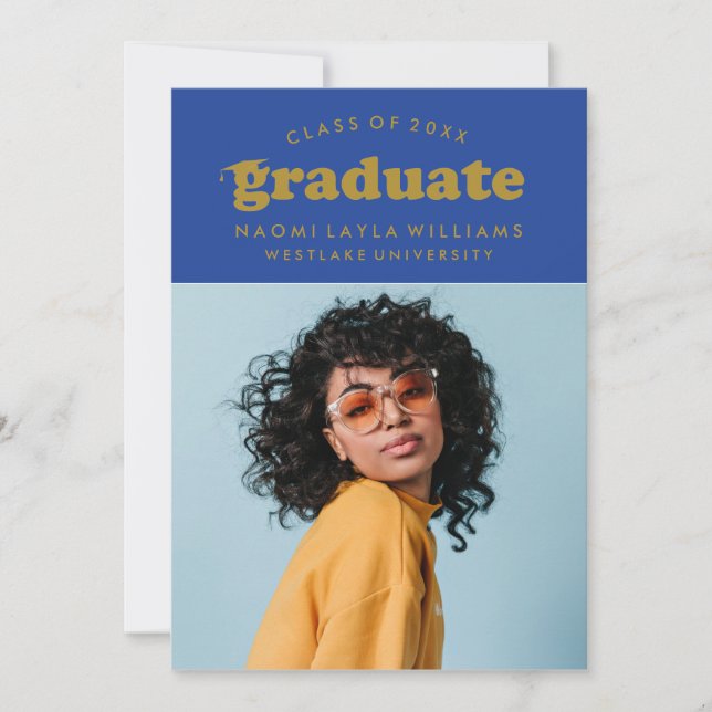 BOLD MODERN RETRO STUDENT | INBJUDAN TILL STUDENTE (Framsida)