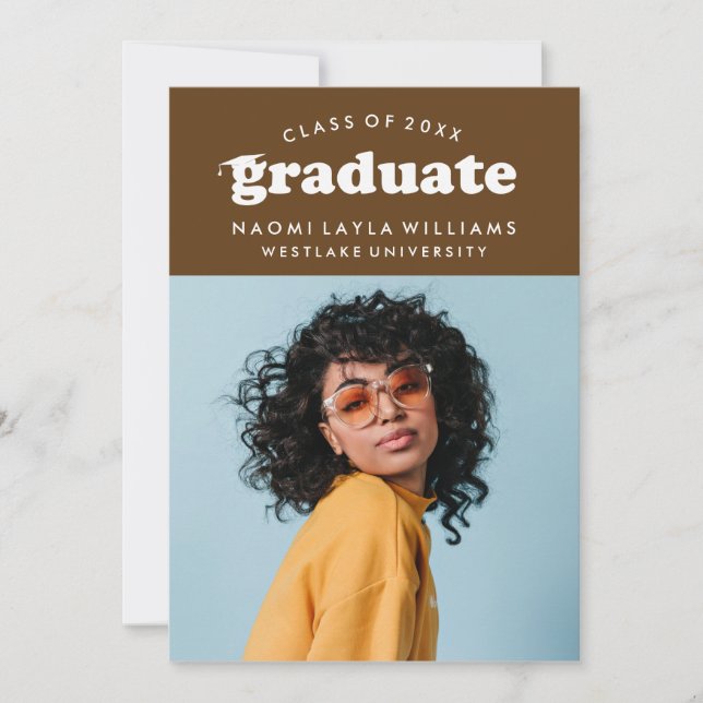 BOLD MODERN RETRO STUDENT | INBJUDAN TILL STUDENTE (Framsida)