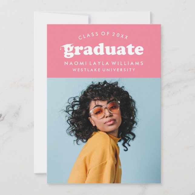 BOLD MODERN RETRO STUDENT | INBJUDAN TILL STUDENTE (Framsida)
