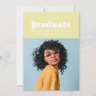 BOLD MODERN RETRO STUDENT INBJUDAN TILL STUDENTE