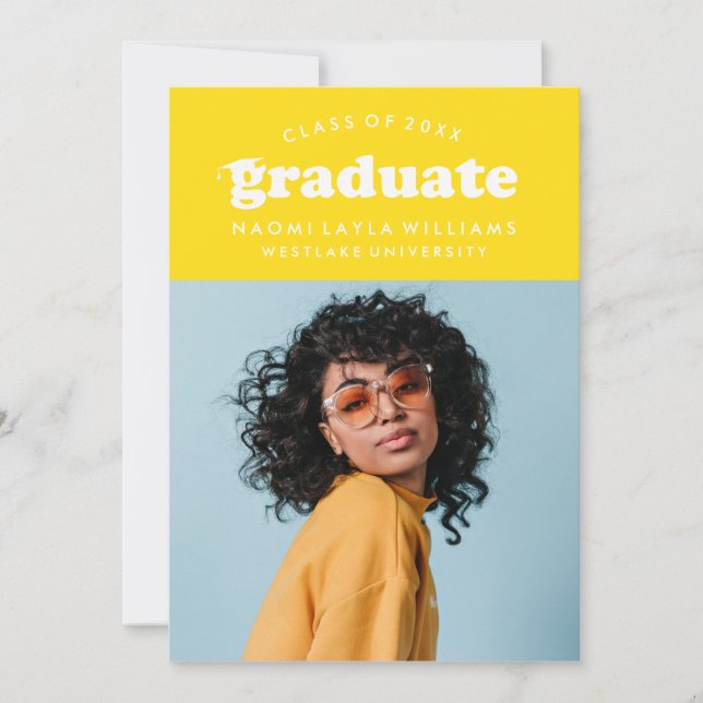 BOLD MODERN RETRO STUDENT | INBJUDAN TILL STUDENTE (Framsida)
