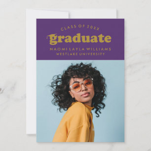 BOLD MODERN RETRO STUDENT INBJUDAN TILL STUDENTE