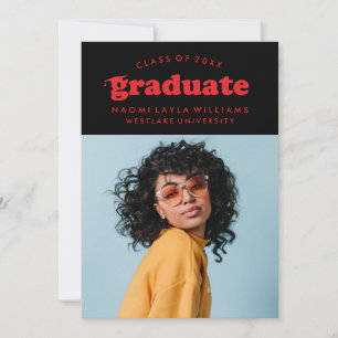 BOLD MODERN RETRO STUDENT INBJUDAN TILL STUDENTE