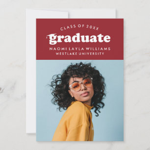 BOLD MODERN RETRO STUDENT INBJUDAN TILL STUDENTE