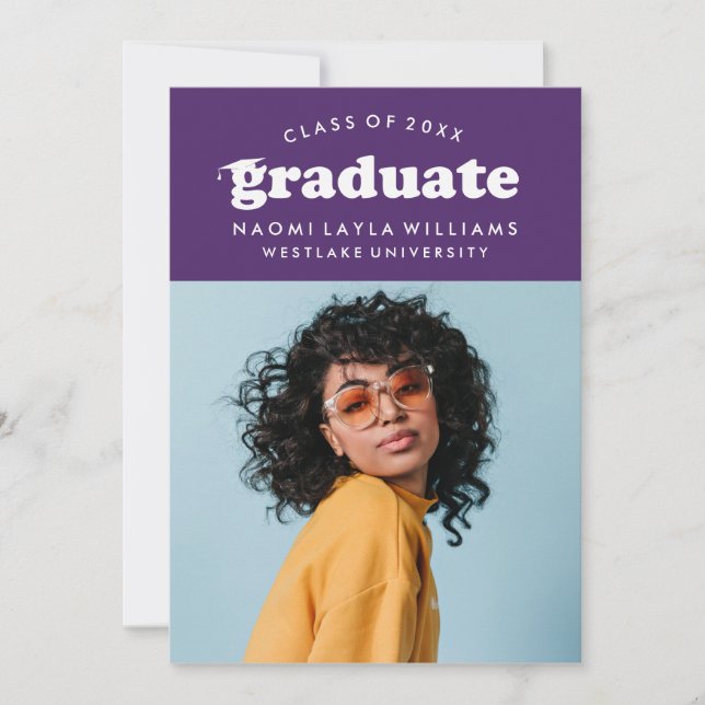 BOLD MODERN RETRO STUDENT | INBJUDAN TILL STUDENTE (Framsida)
