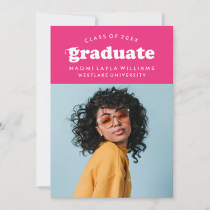 BOLD MODERN RETRO STUDENT INBJUDAN TILL STUDENTE